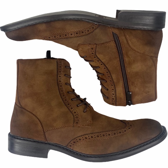 Kenneth Cole Unlisted Lace Up Side Zip Buzzer Boot - Picture 4 of 16